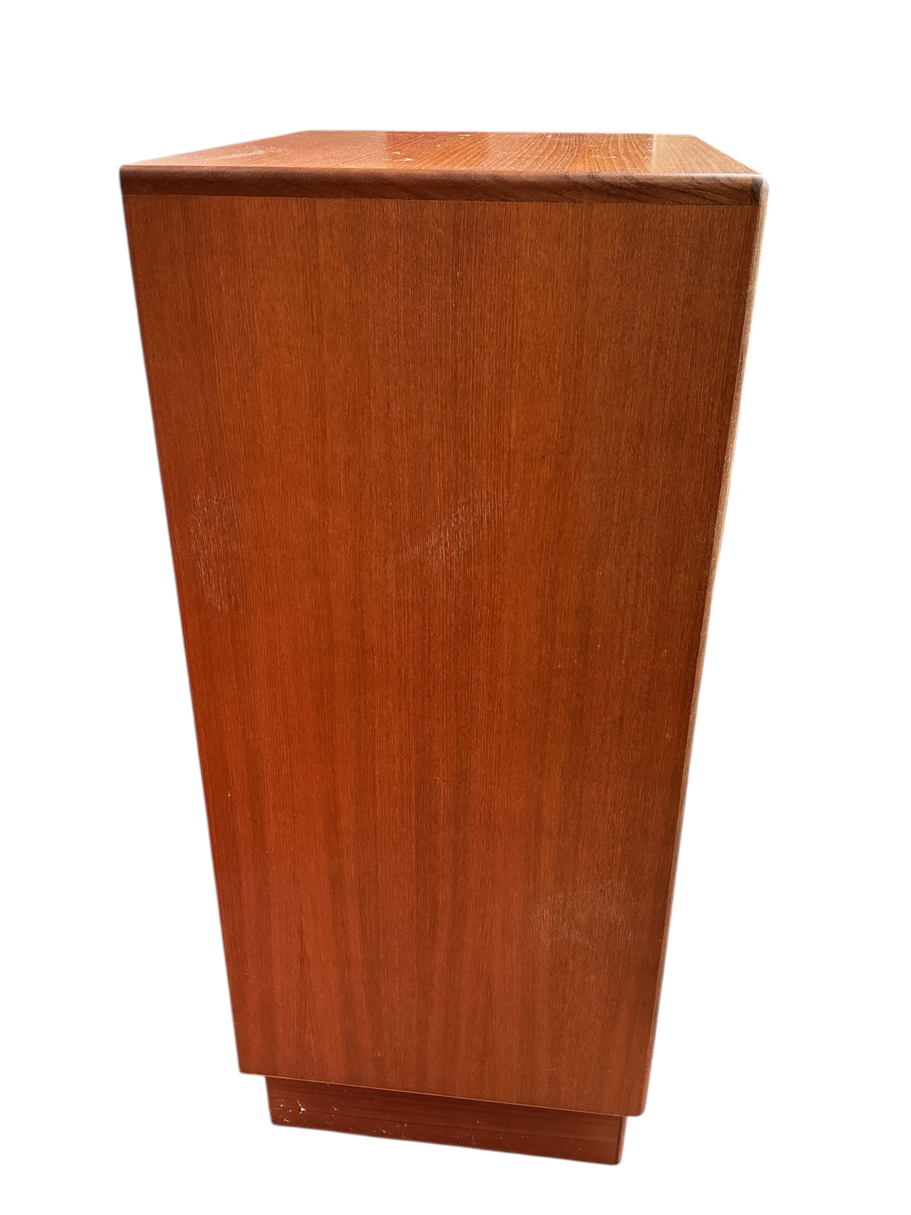 A mid century G Plan Fresco teak six drawer chest, width 56cm, depth 44cm, height 103cm